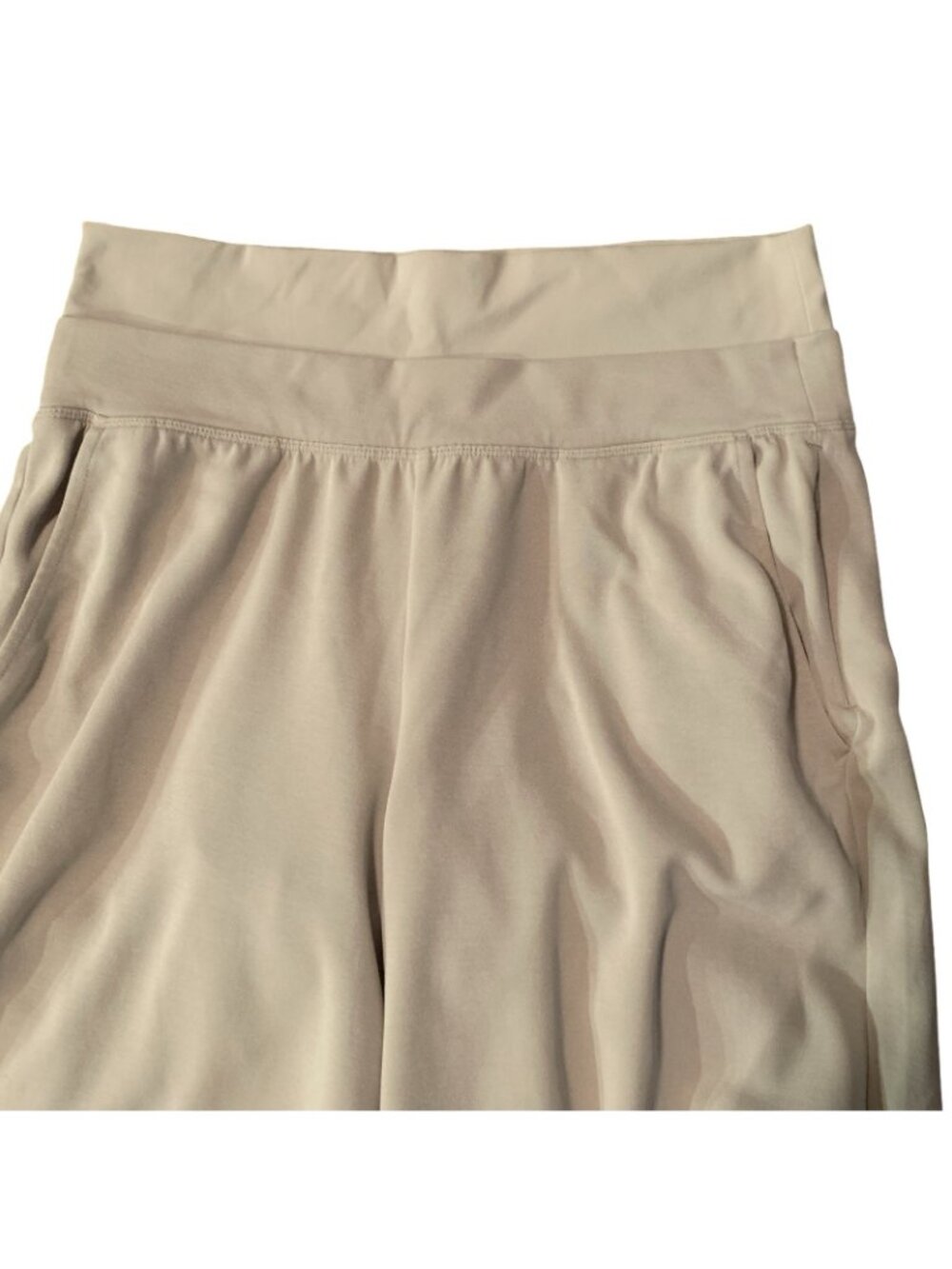 Athleta Seasoft Pants Women Sz Medium Tall. 30x33 Abalone Beige Workout Athletic - Picture 9 of 9